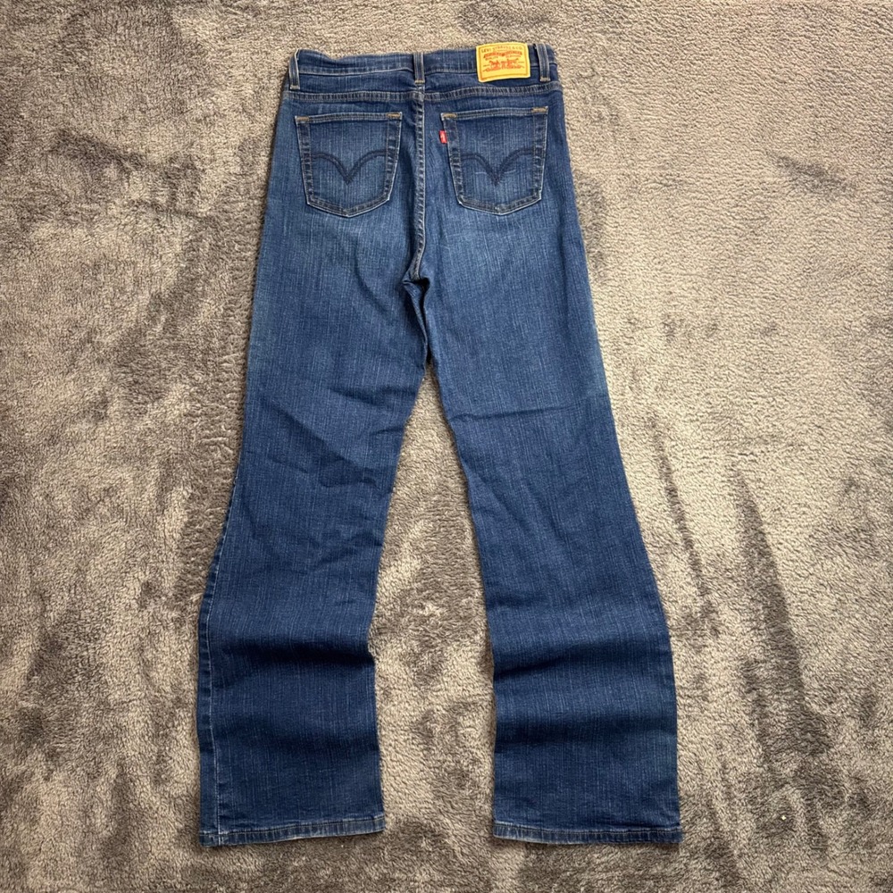 Levis 512 Perfectly Slimming Bootcut Jeans Medium Wash Blue Denim 10M
